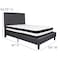 Flash Furniture Roxbury Full Platform Bed Set, Dark Gray SL-BM-30-GG - alternate 4